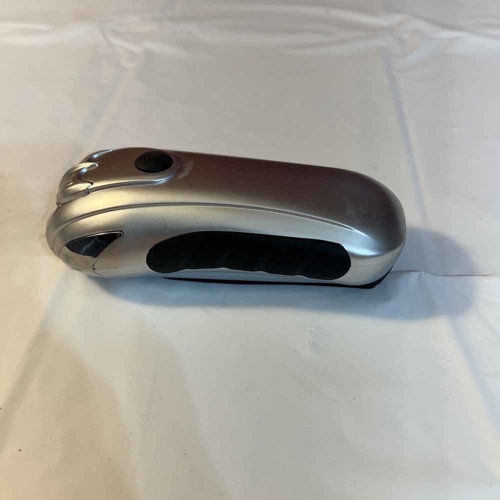 Used MegaBright hand crank flashlight,  two levels,  one light,  or three light